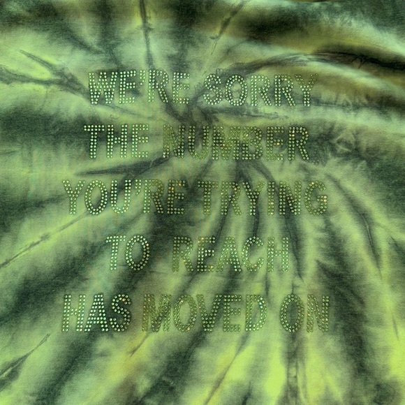 Boys Lie | 1-800 Remix Hoodie in Green Tie Dye - O/S (NWOT) - Picture 5 of 7